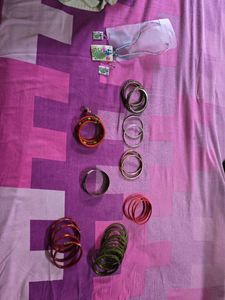 Assorted Bangles and Necklace Set