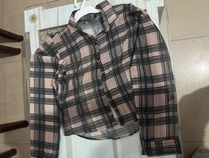 Korean style croped shirt
