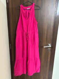 Bright Pink Sleeveless Dress
