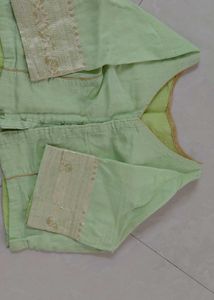 Elegant Pastel Green Saree