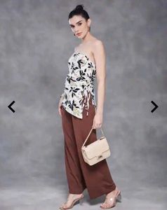Floral Print Bandeau Top