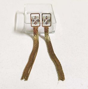Chic Gold Tassel Drop Earrings