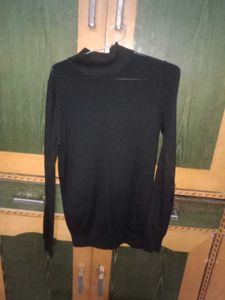 Classic Black Turtleneck Sweater