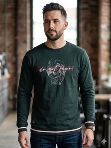 Men's Graphic Print Long Sleeve T-Shirt