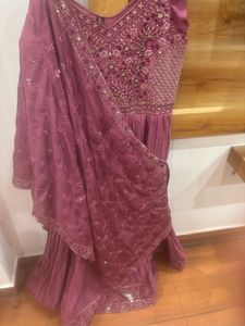 Embellished Anarkali Gown with Hand Worked Embelli