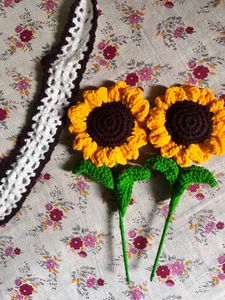 Handmade Crochet Sunflower