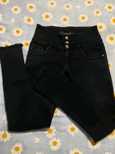 women High Waisted Black Jeans⚫