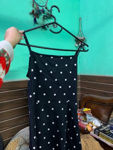 Classic Black &amp; White Polka Dot Dress
