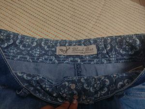 Blue Denim Mini Skirt