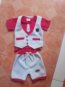 3 Set Piece Baby Dress (4 Months)