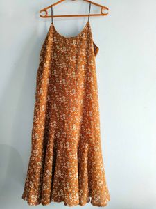 Cute Floral Print Slip Dress