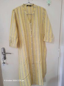 Yellow Striped Kurta