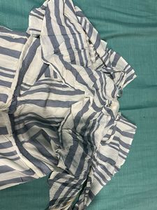Striped Off-Shoulder Jumpsuit
