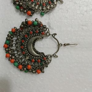 multi color afhan style earrings