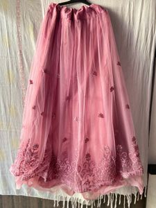 pink beautiful gown set