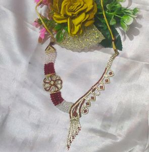 Segment Crystal Ad Necklace