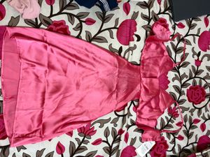 Pretty Pink Satin Dress
