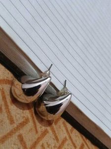 Silver Tone Hoop Earrings