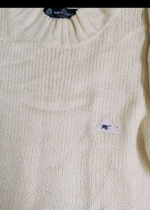 Floral Embroidered Knit Sweater