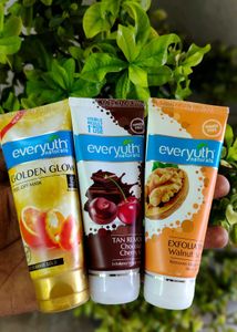 Everyuth Naturals 2 scrub and 1 peel off mask