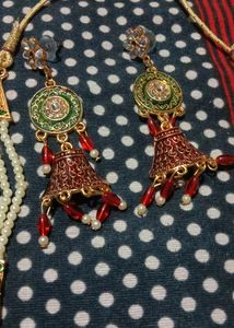 Rani Har Long Necklace With Earning