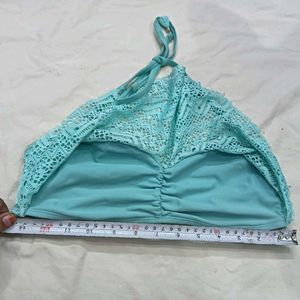 ⭐ Teal Lace Bikini Top