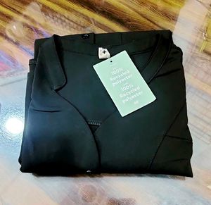 Chic Black Sleeveless V-Neck Button-Up Top
