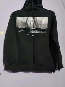 Off-White Style Black Hoodie