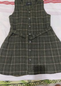 Green Wool Dress For Winter