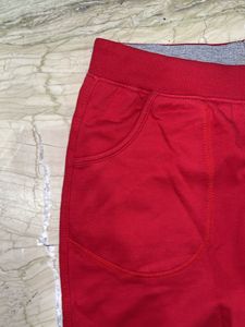Vibrant Red Comfortable Joggers