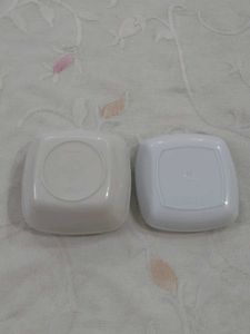 Acrilic Plastic White Square Bowls &amp; Plates