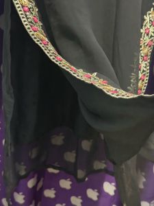 Embroidered Black Kurta Set