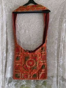Boho Embroidered Sling Bag