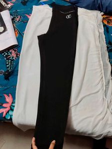Black Leggings with Rhinestone Detail