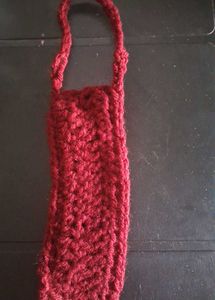 Handmade Crochet lipbalm holder charm