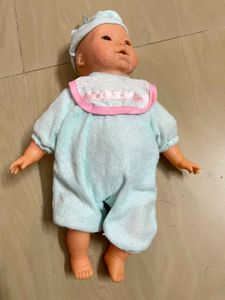 Cute Baby Doll with Blue Outfit