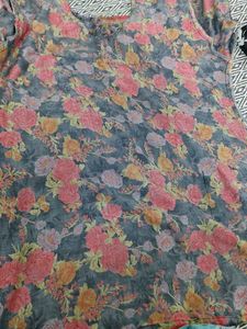 Floral Print Kurta