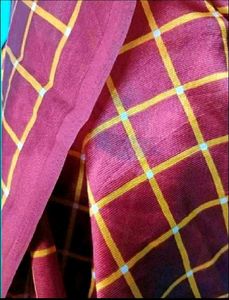Rust colour silk saree