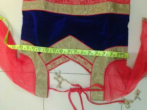 Designer net and velvet kurti