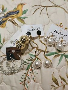 Chic Earring Set - 3Pairs