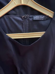 Designer Little Black Dress by Attic Salt label, Waist Cut-out Detail,