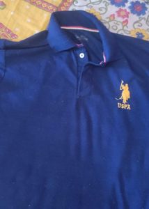 Solid Blue Polo T-Shirt
