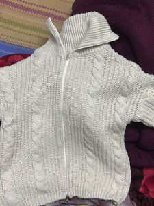 Knit Zip-Up Sweater