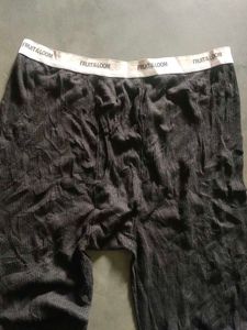 Fruit of the Loom Men's Black Thermal Underwear