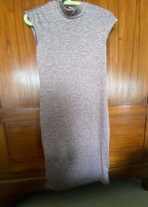 Sleeveless Mock Neck Knit Dress
