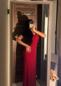 Red Maxi Gown Dress