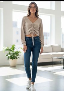Forever 21 Beige Crop Top