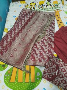 Original Banaras Suit..brand New 3 Pcs Stiched Sui