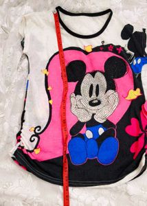 Very Cute Mickey Mouse Top With Beautiful Shorts