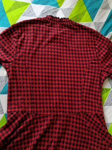 Imported Red Colour Cute Top